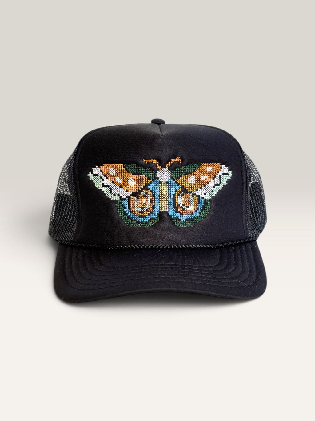 Cross Stitch Forest Moth Trucker