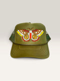 Cross Stitch Ember Moth Trucker