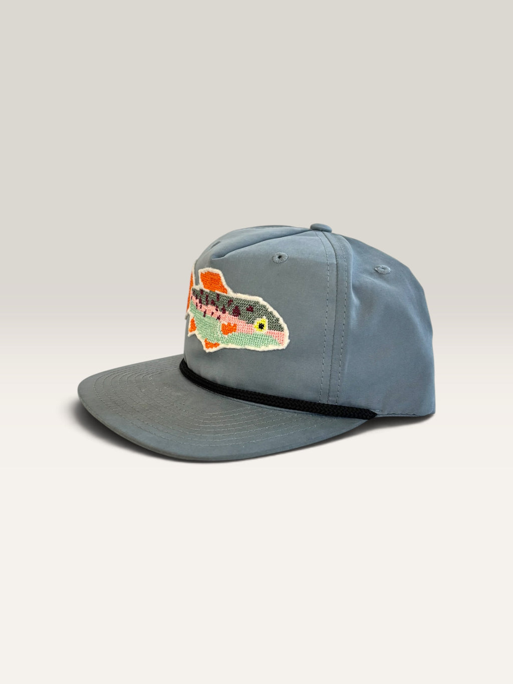Cross Stitch Fish Applique Trucker