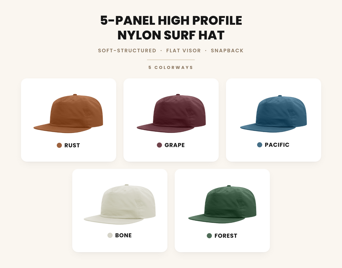 Rebel Bloom Nylon Snapback — Custom Thread Color