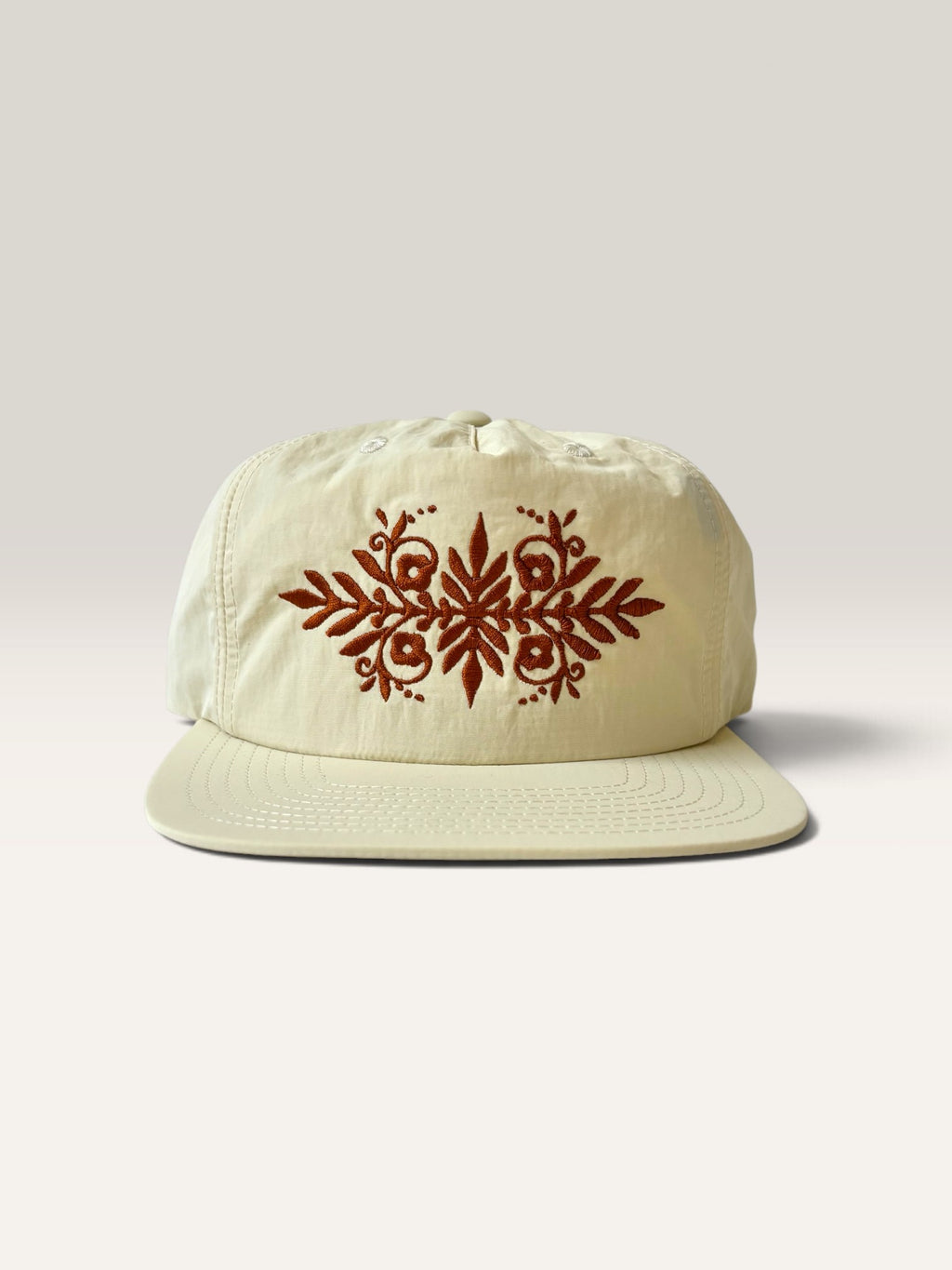 Rebel Bloom Nylon Snapback — Custom Thread Color