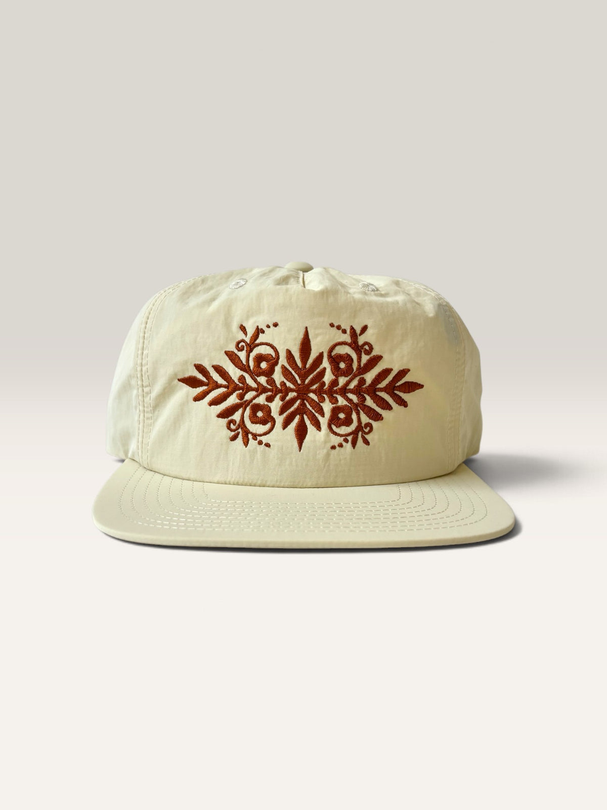 Rebel Bloom Nylon Snapback — Custom Thread Color