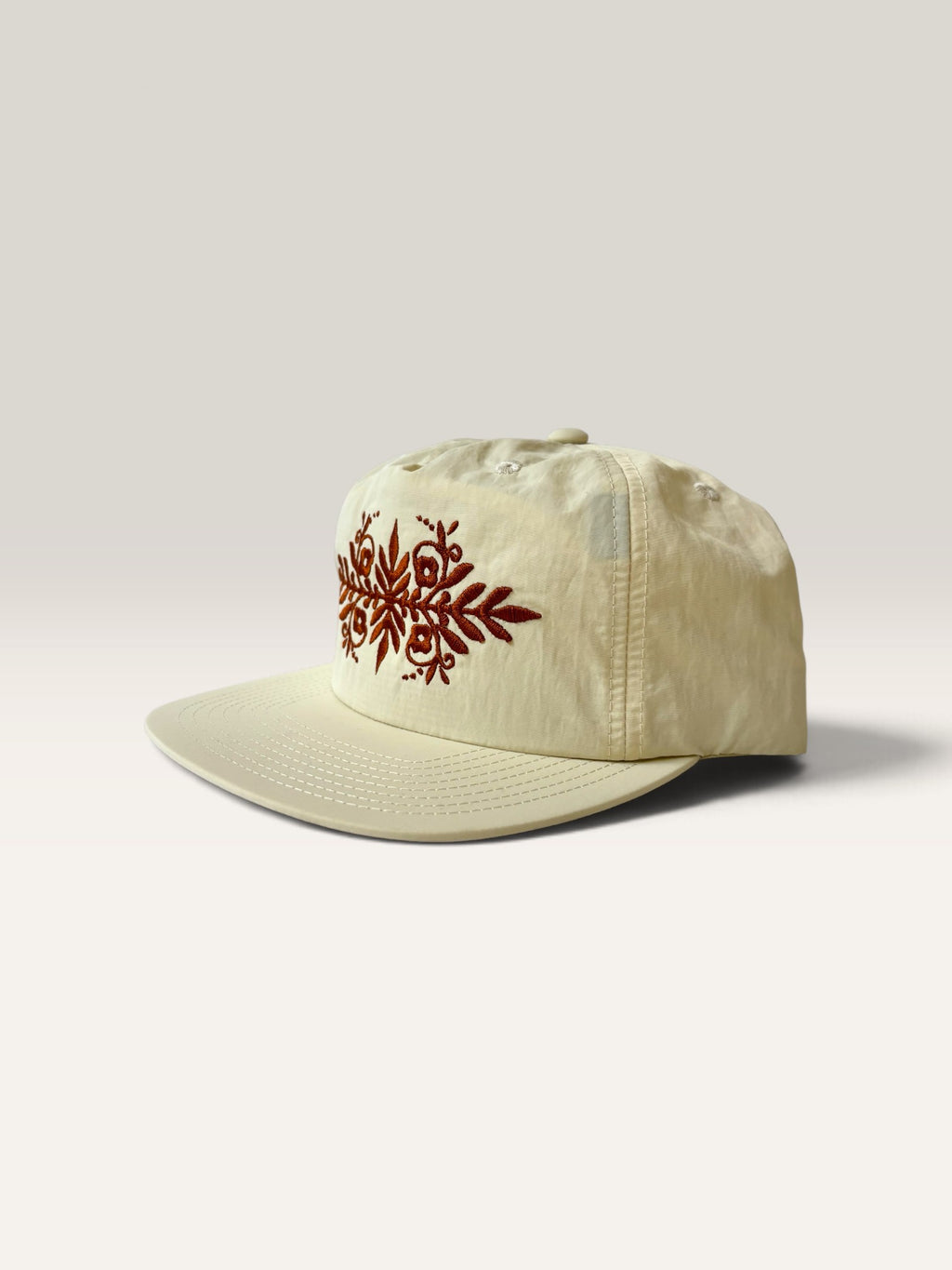 Rebel Bloom Nylon Snapback — Custom Thread Color