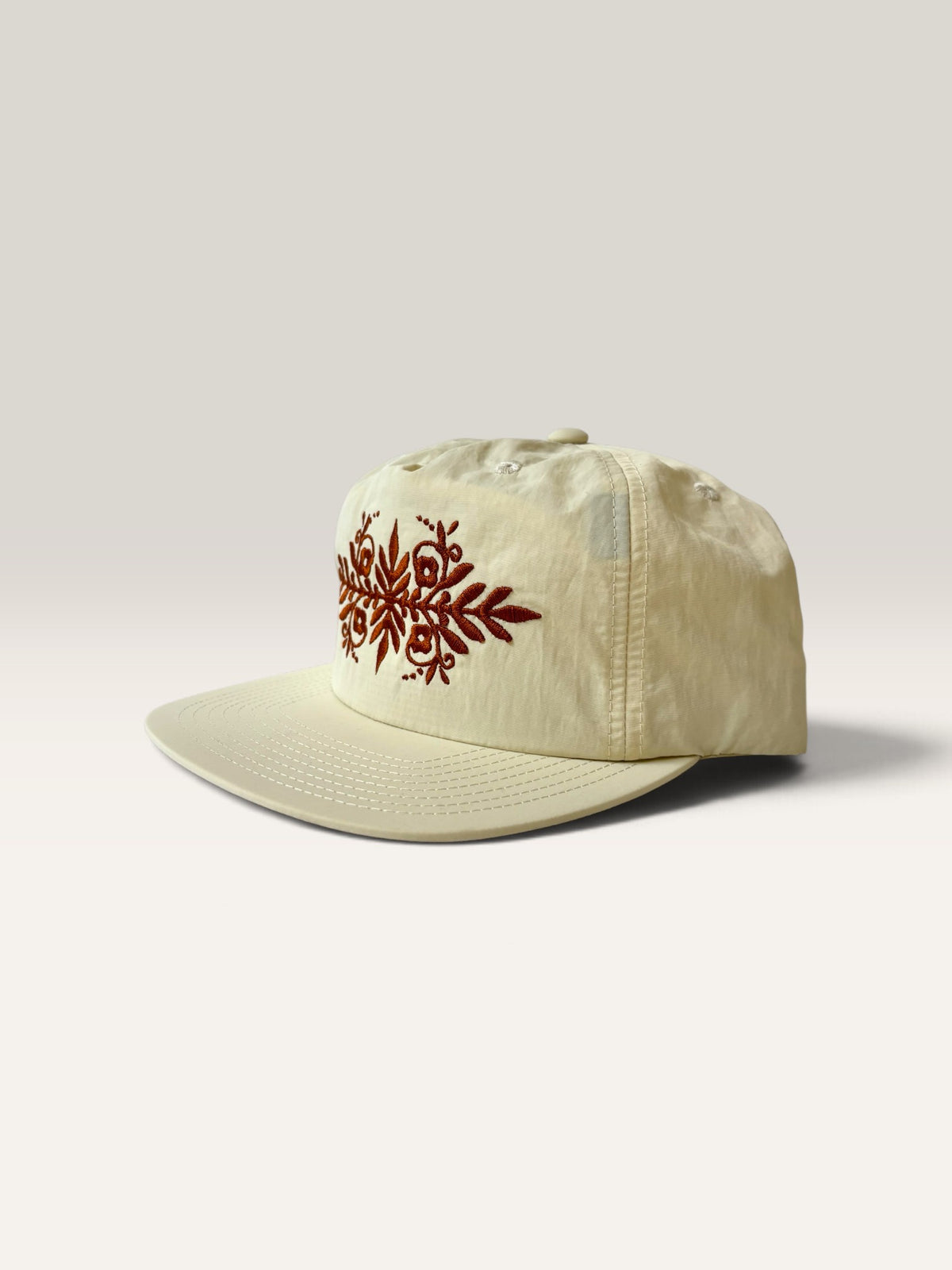 Rebel Bloom Nylon Snapback — Custom Thread Color