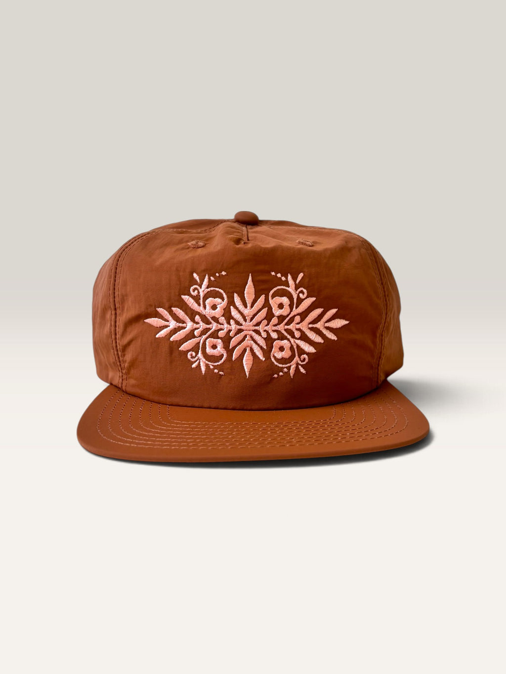 Rebel Bloom Nylon Snapback — Custom Thread Color
