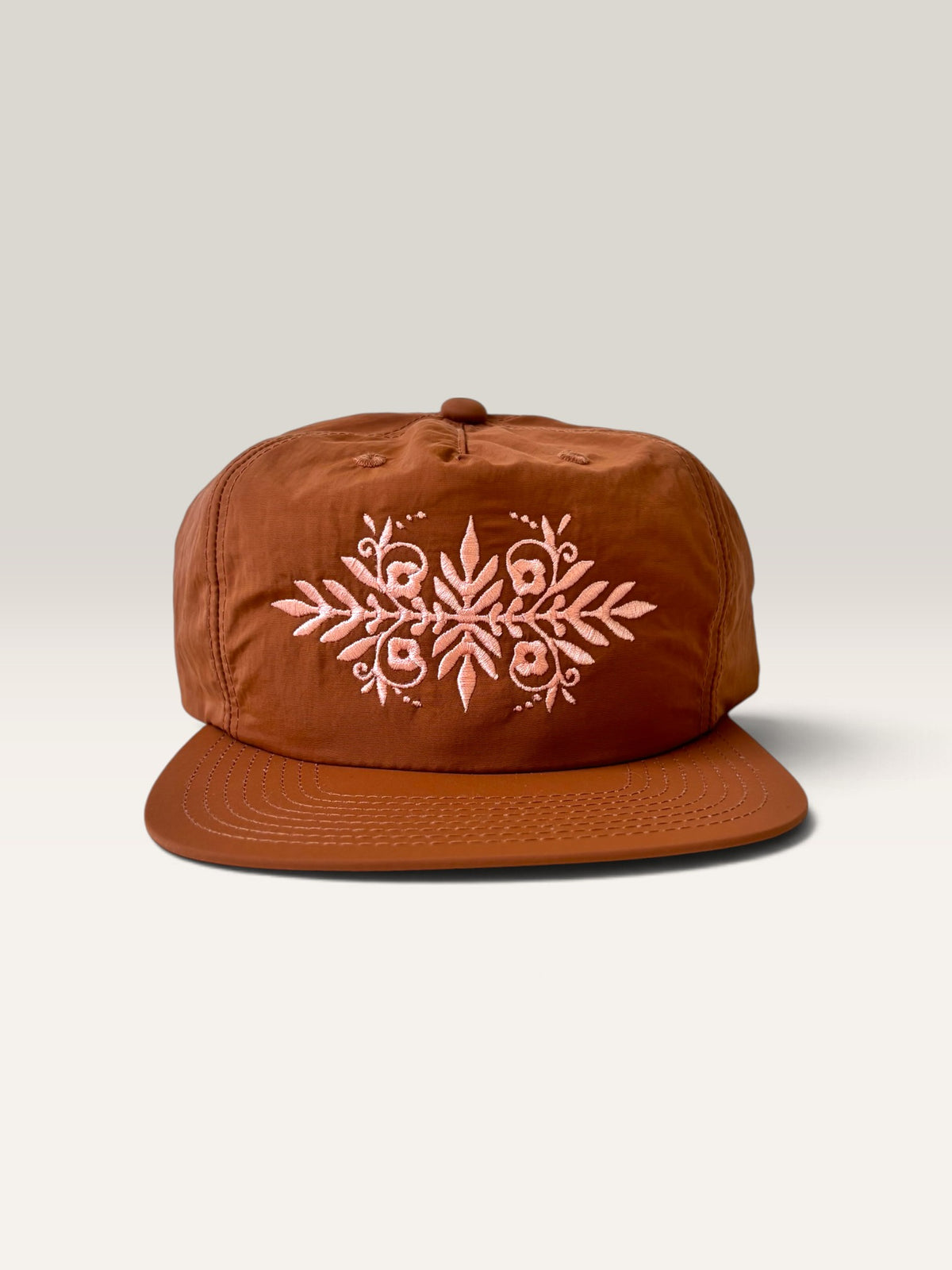 Rebel Bloom Nylon Snapback — Custom Thread Color
