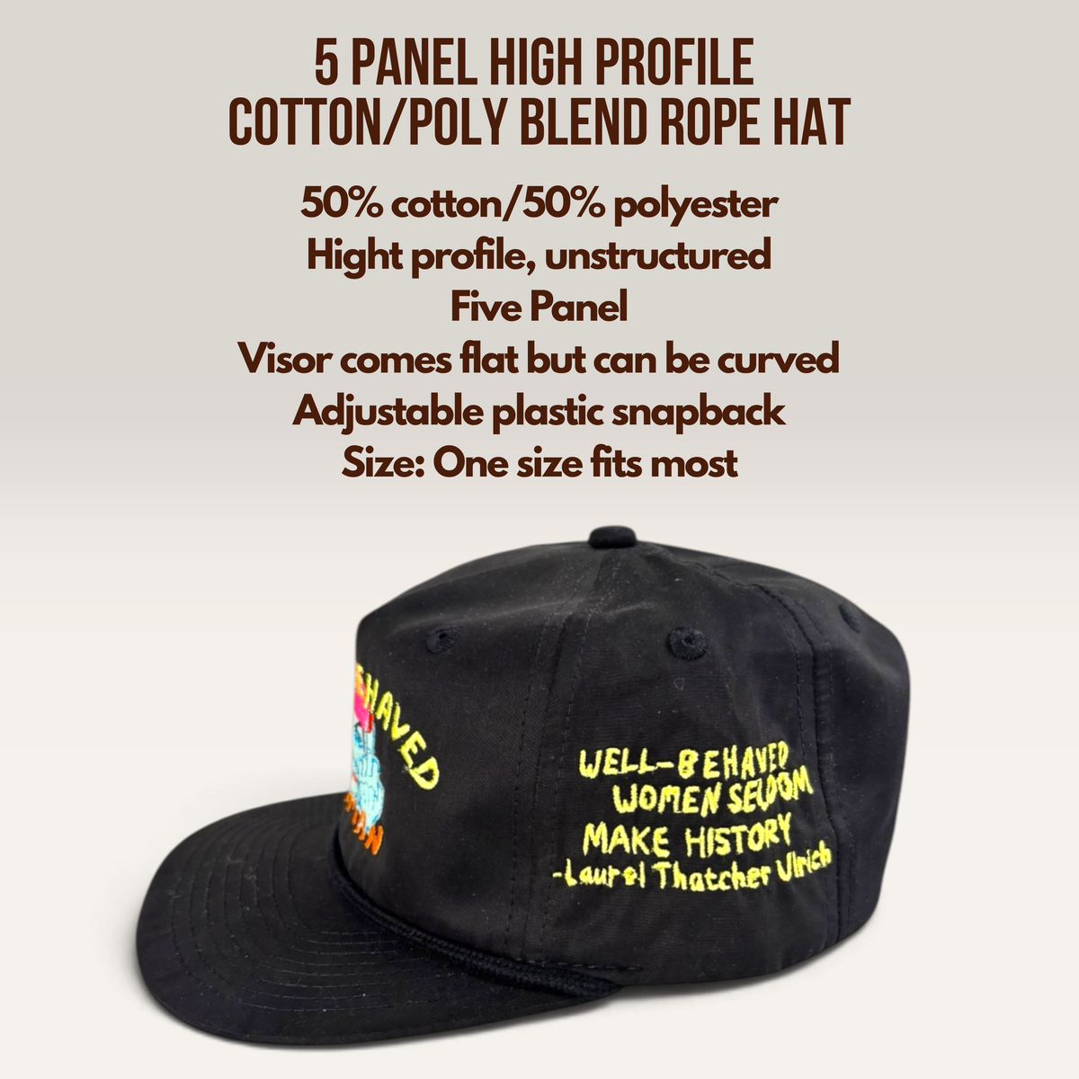 Well-Behaved Woman Hat