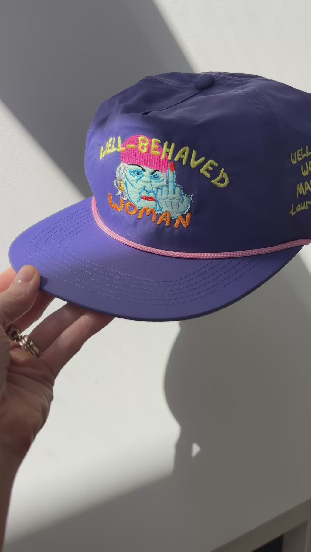 Well-Behaved Woman Hat (Purple)